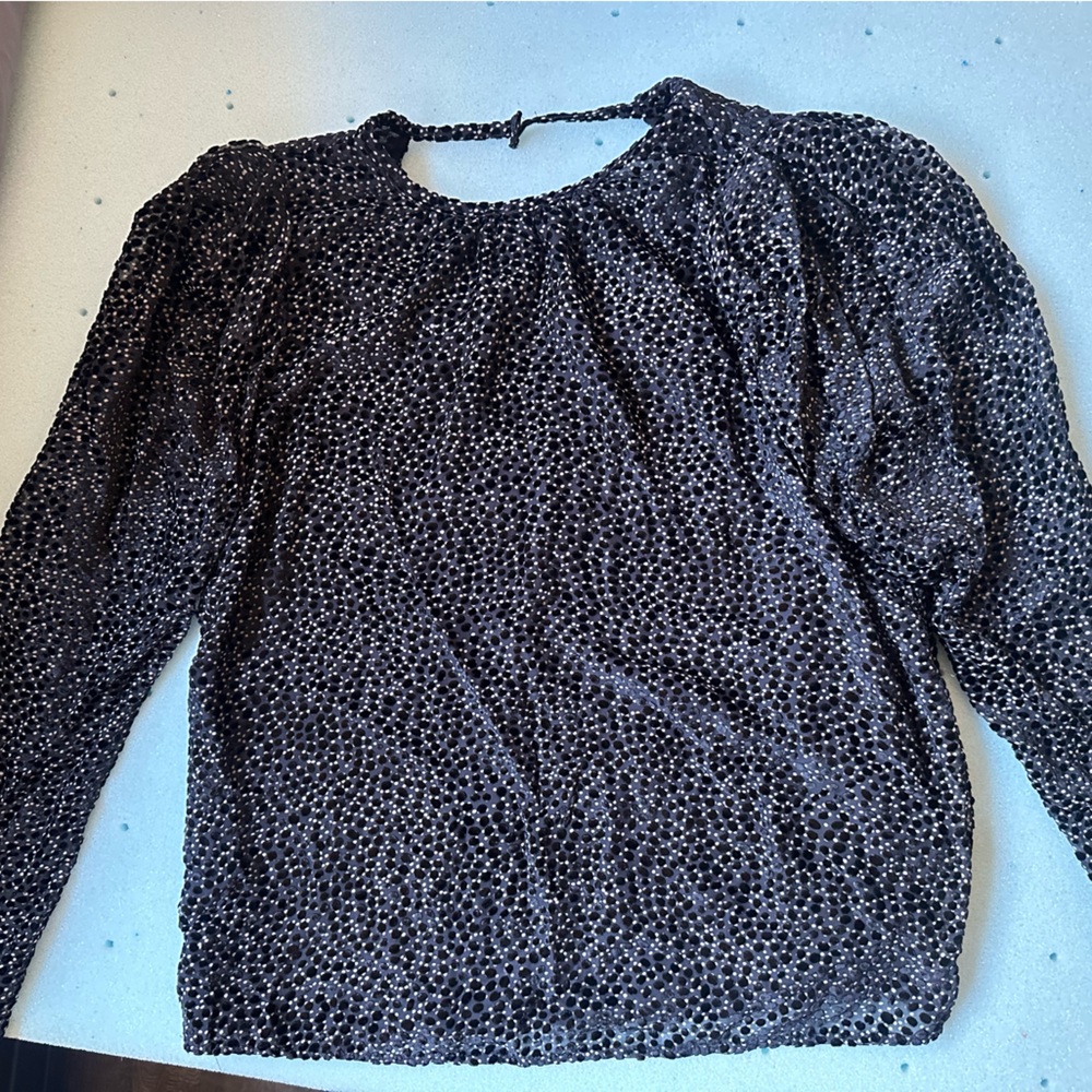 Express | Elegant Black and White Women's Top